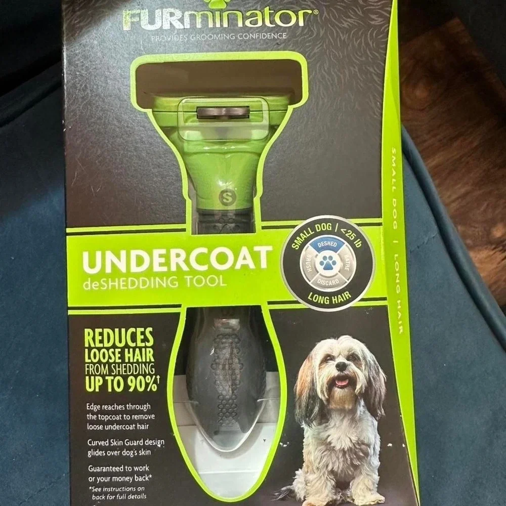 FURminator Undercoat deShedding Tool Small Long Hair Dogs Under 25 lbs New